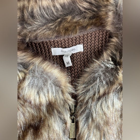 Maurices | Brown Faux Fur Vest - Picture 5 of 7
